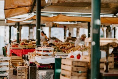 man in fruit market